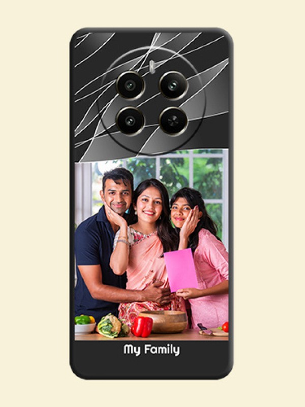 Mixed Wave Lines - Photo on Space Black Soft Matte Mobile Cover - Realme P1 5G