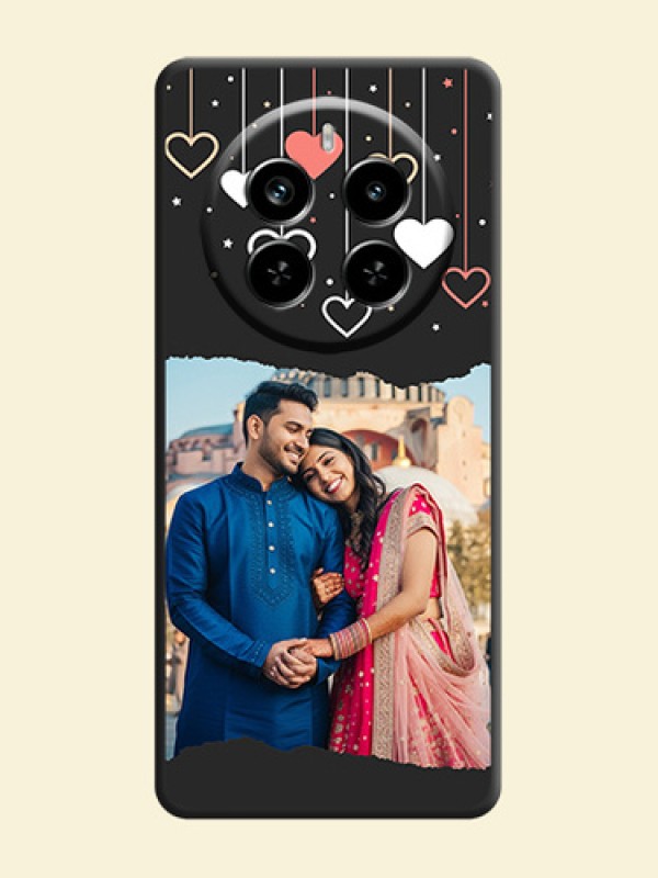 Love Hangings with Splash Wave Picture On Space Black Custom Soft Matte Mobile Back Cover - Realme P1 Pro 5G
