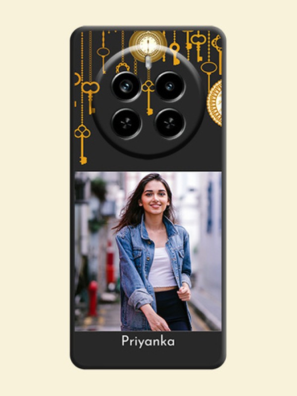 Decorative Design with Text On Space Black Custom Soft Matte Mobile Back Cover - Realme P1 Pro 5G