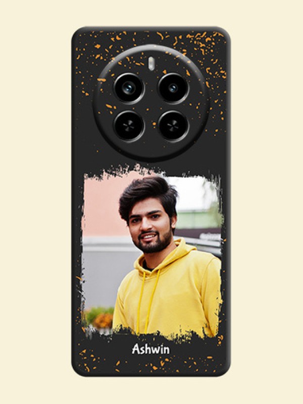 Spray Free Design on Photo On Space Black Custom Soft Matte Mobile Back Cover - Realme P1 Pro 5G