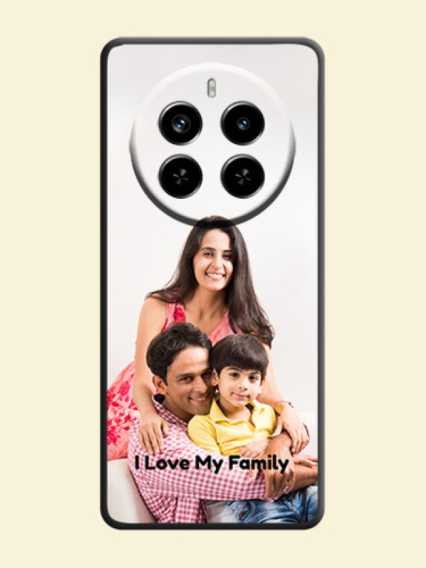 Full Single Pic Upload With Text On Space Black Custom Soft Matte Mobile Back Cover - Realme P1 Pro 5G