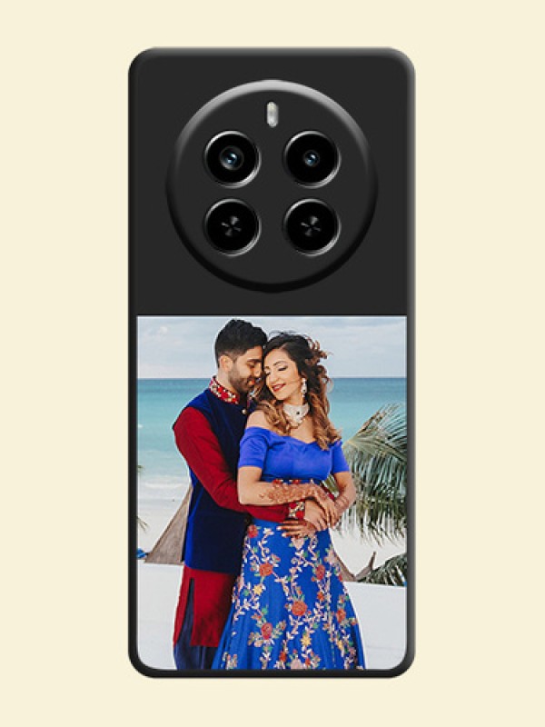 Image Upload With Space Black Color On Custom Soft Matte Mobile Back Cover - Realme P1 Pro 5G