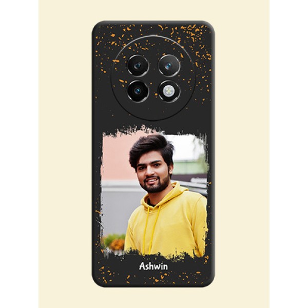 Spray Free Design on Photo On Space Black Custom Soft Matte Mobile Back Cover - Realme P1 Speed 5G Spray Free Design on Photo On Space Black Custom Soft Matte Mobile Back Cover - Realme P1 Speed 5G
