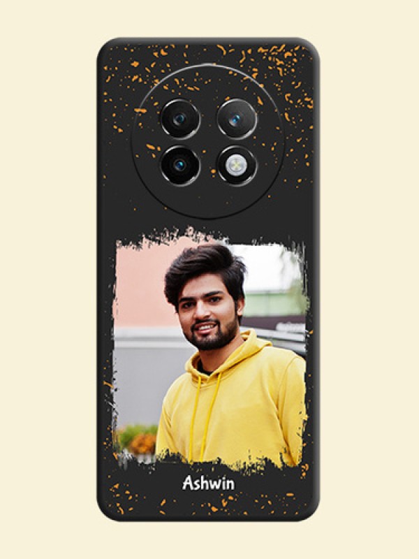 Spray Free Design on Photo On Space Black Custom Soft Matte Mobile Back Cover - Realme P1 Speed 5G