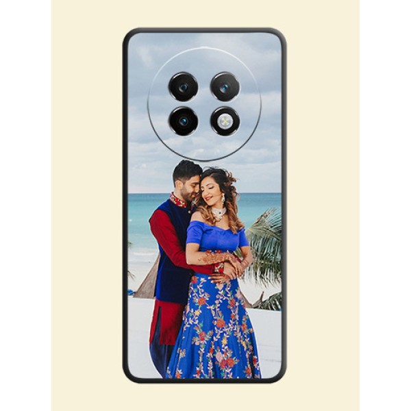 Full Single Pic Upload On Space Black Custom Soft Matte Mobile Back Cover - Realme P1 Speed 5G Full Single Pic Upload On Space Black Custom Soft Matte Mobile Back Cover - Realme P1 Speed 5G