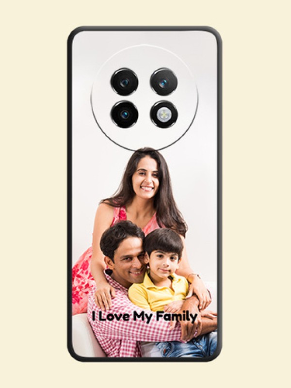 Full Single Pic Upload With Text On Space Black Custom Soft Matte Mobile Back Cover - Realme P1 Speed 5G
