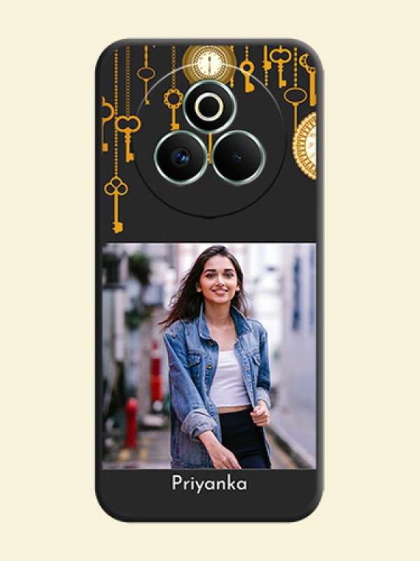 Decorative Design with Text On Space Black Custom Soft Matte Mobile Back Cover - Realme P3 Pro 5G