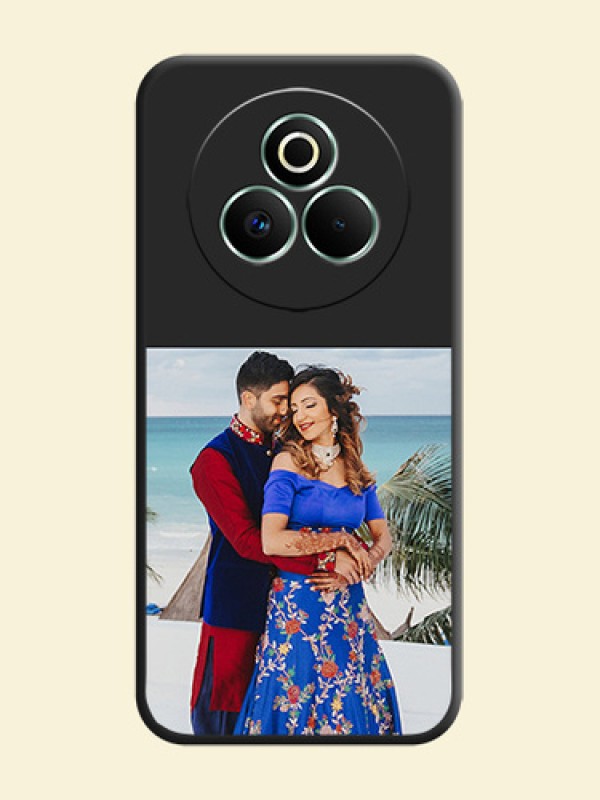 Image Upload With Space Black Color On Custom Soft Matte Mobile Back Cover - Realme P3 Pro 5G