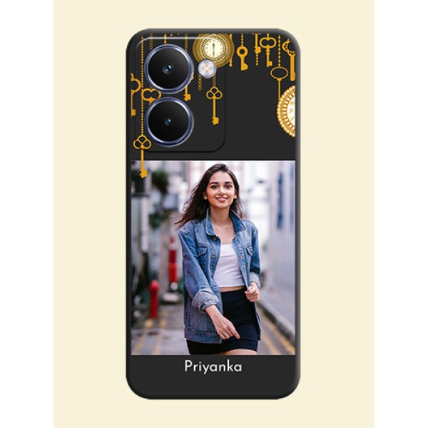 Decorative Design with Text On Space Black Custom Soft Matte Mobile Back Cover - Realme P3 Ultra 5G