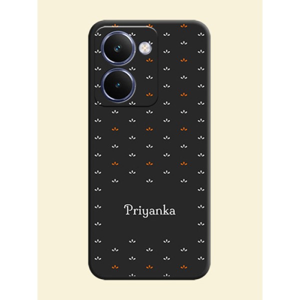 Simple Pattern With Custom Text On Space Black Custom Soft Matte Mobile Back Cover - Realme P3 Ultra 5G Simple Pattern With Custom Text On Space Black Custom Soft Matte Mobile Back Cover - Realme P3 Ultra 5G