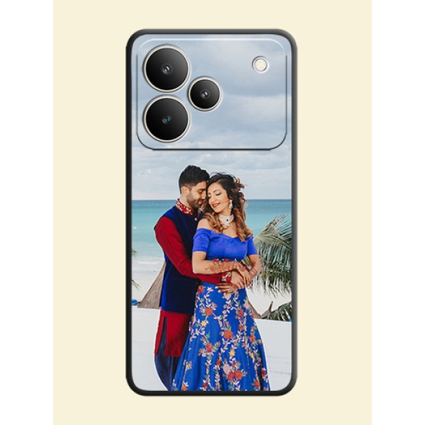 Full Single Pic Upload On Space Black Custom Soft Matte Mobile Back Cover - Realme P4 5G Full Single Pic Upload On Space Black Custom Soft Matte Mobile Back Cover - Realme P4 5G