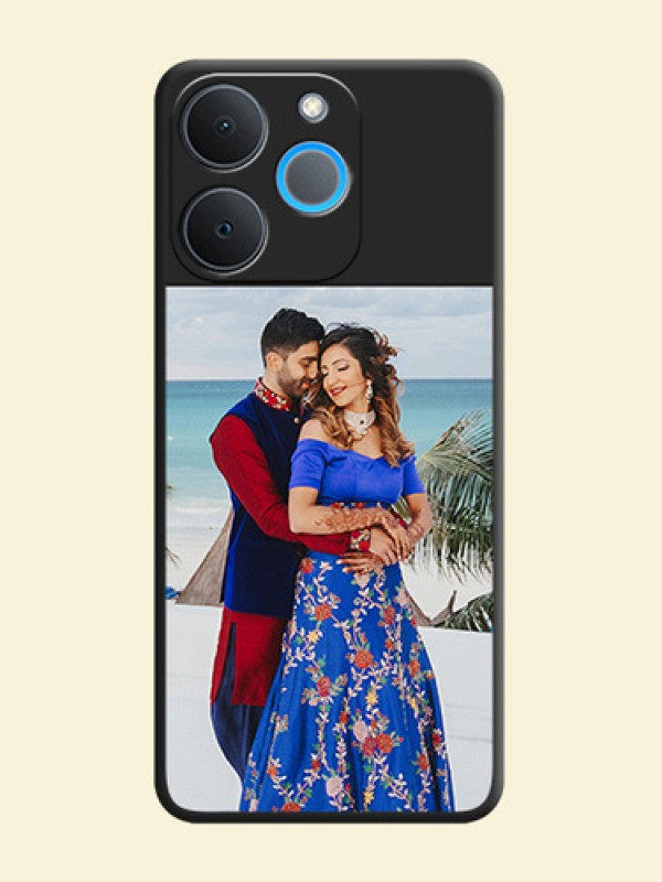 Image Upload With Space Black Color On Custom Soft Matte Mobile Back Cover - Realme P4 Lite 4G