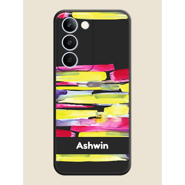 Brush Coloured On Space Black Custom Soft Matte Mobile Back Cover - Realme P4 Lite 5G Brush Coloured On Space Black Custom Soft Matte Mobile Back Cover - Realme P4 Lite 5G