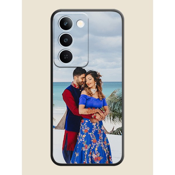Full Single Pic Upload On Space Black Custom Soft Matte Mobile Back Cover - Realme P4 Lite 5G Full Single Pic Upload On Space Black Custom Soft Matte Mobile Back Cover - Realme P4 Lite 5G