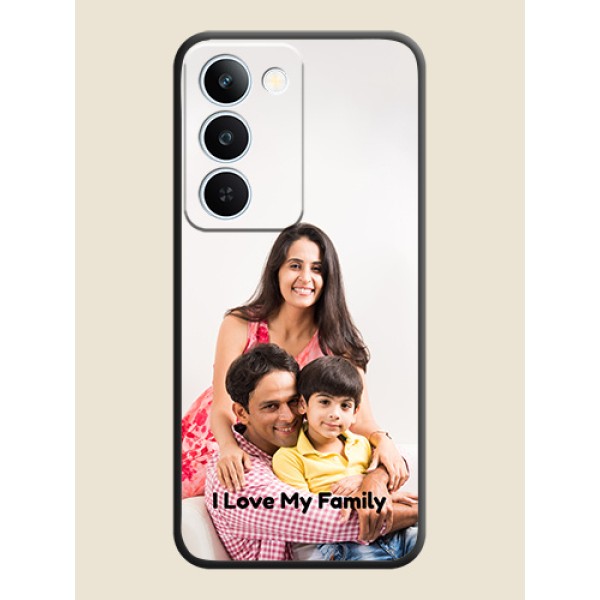 Full Single Pic Upload With Text On Space Black Custom Soft Matte Mobile Back Cover - Realme P4 Lite 5G Full Single Pic Upload With Text On Space Black Custom Soft Matte Mobile Back Cover - Realme P4 Lite 5G