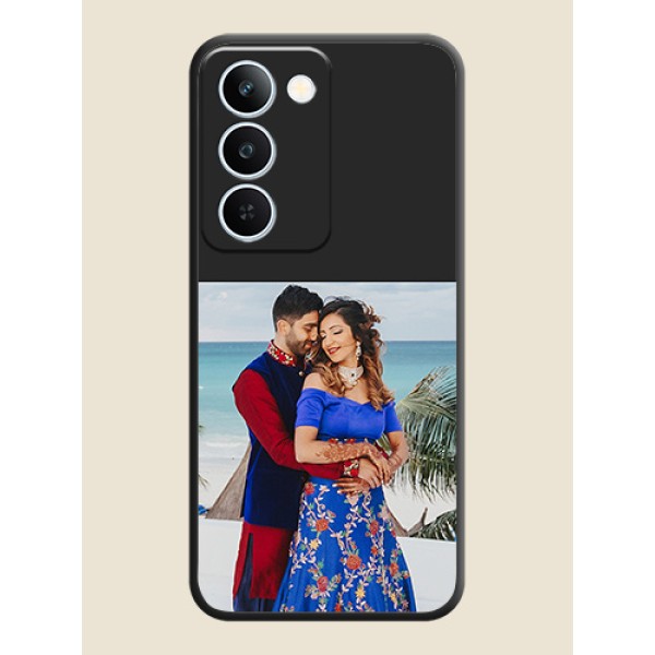 Image Upload With Space Black Color On Custom Soft Matte Mobile Back Cover - Realme P4 Lite 5G Image Upload With Space Black Color On Custom Soft Matte Mobile Back Cover - Realme P4 Lite 5G