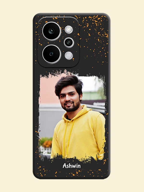 Spray Free Design on Photo On Space Black Custom Soft Matte Mobile Back Cover - Realme P4 Power 5G