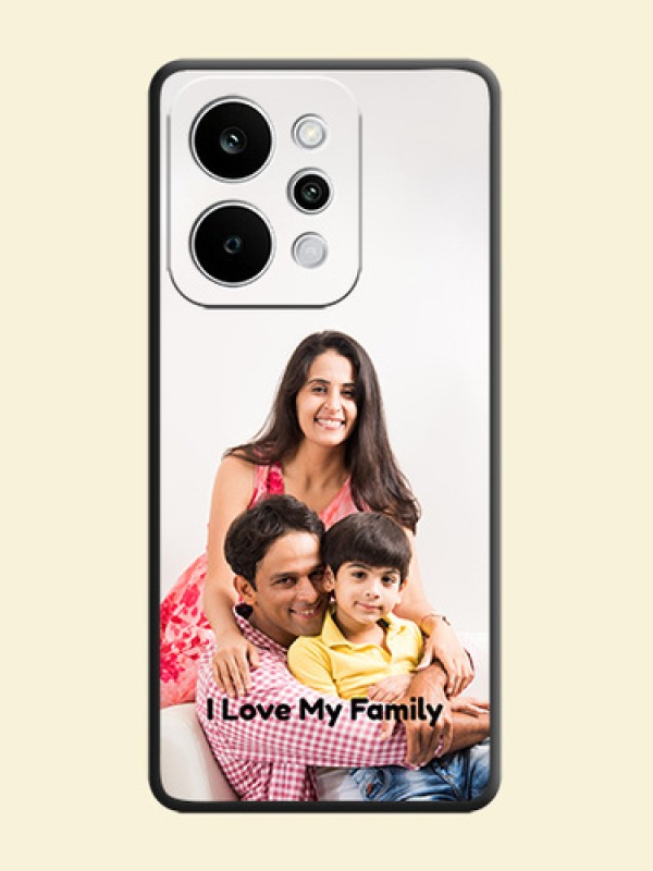 Full Single Pic Upload With Text On Space Black Custom Soft Matte Mobile Back Cover - Realme P4 Power 5G