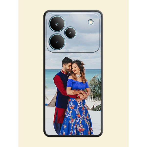 Full Single Pic Upload On Space Black Custom Soft Matte Mobile Back Cover - Realme P4 Pro 5G Full Single Pic Upload On Space Black Custom Soft Matte Mobile Back Cover - Realme P4 Pro 5G