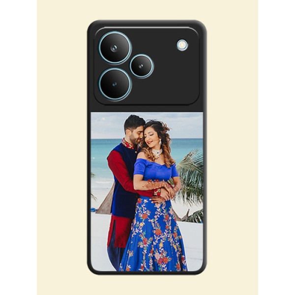 Image Upload With Space Black Color On Custom Soft Matte Mobile Back Cover - Realme P4 Pro 5G Image Upload With Space Black Color On Custom Soft Matte Mobile Back Cover - Realme P4 Pro 5G