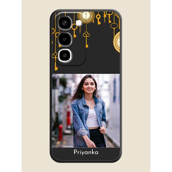 Decorative Design with Text On Space Black Custom Soft Matte Mobile Back Cover - Realme P4R 5G Decorative Design with Text On Space Black Custom Soft Matte Mobile Back Cover - Realme P4R 5G