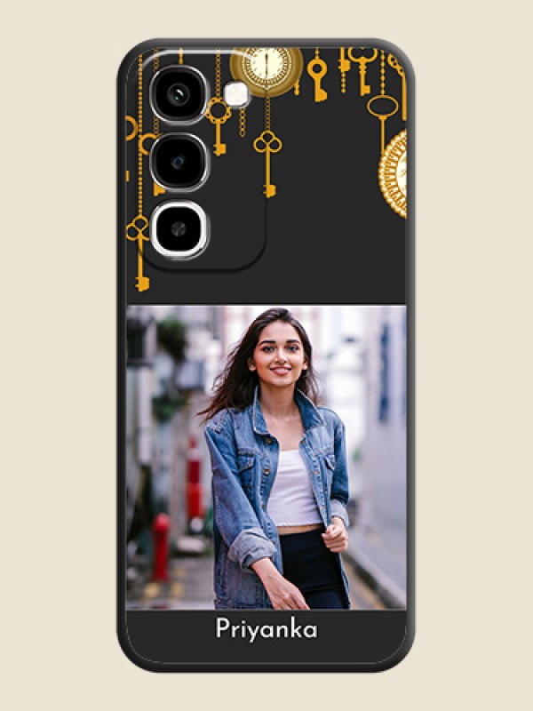 Decorative Design with Text On Space Black Custom Soft Matte Mobile Back Cover - Realme P4R 5G