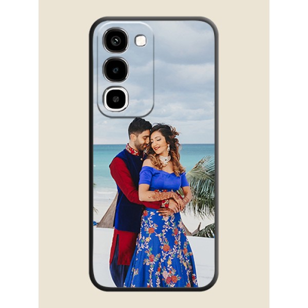 Full Single Pic Upload On Space Black Custom Soft Matte Mobile Back Cover - Realme P4R 5G Full Single Pic Upload On Space Black Custom Soft Matte Mobile Back Cover - Realme P4R 5G