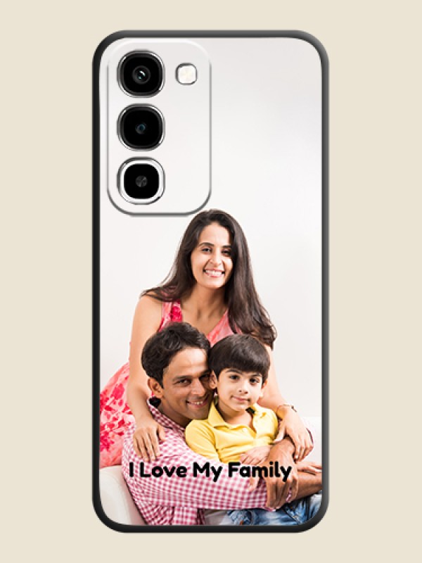 Full Single Pic Upload With Text On Space Black Custom Soft Matte Mobile Back Cover - Realme P4R 5G