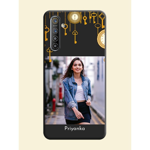 Decorative Design with Text on Space Black Custom Soft Matte Back Cover - Realme XT Decorative Design with Text on Space Black Custom Soft Matte Back Cover - Realme XT