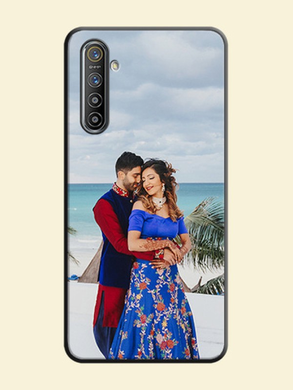 Full Single Pic Upload On Space Black Personalized Soft Matte Phone Covers -Realme Xt