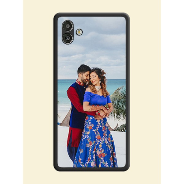 Full Single Pic Upload On Space Black Personalized Soft Matte Phone Covers -Samsung Galaxy A04 Full Single Pic Upload On Space Black Personalized Soft Matte Phone Covers -Samsung Galaxy A04