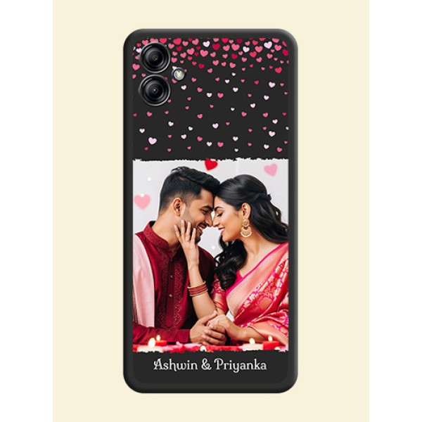 Fall in Love with Your Partner on Photo on Space Black Soft Matte Phone Cover - Samsung Galaxy A04e Fall in Love with Your Partner on Photo on Space Black Soft Matte Phone Cover - Samsung Galaxy A04e