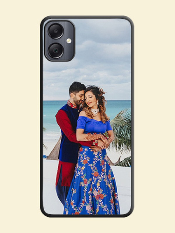 Full Single Pic Upload On Space Black Custom Soft Matte Mobile Back Cover - Galaxy A05
