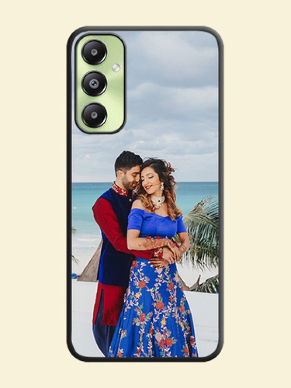 Full Single Pic Upload On Space Black Custom Soft Matte Mobile Back Cover - Galaxy A05s