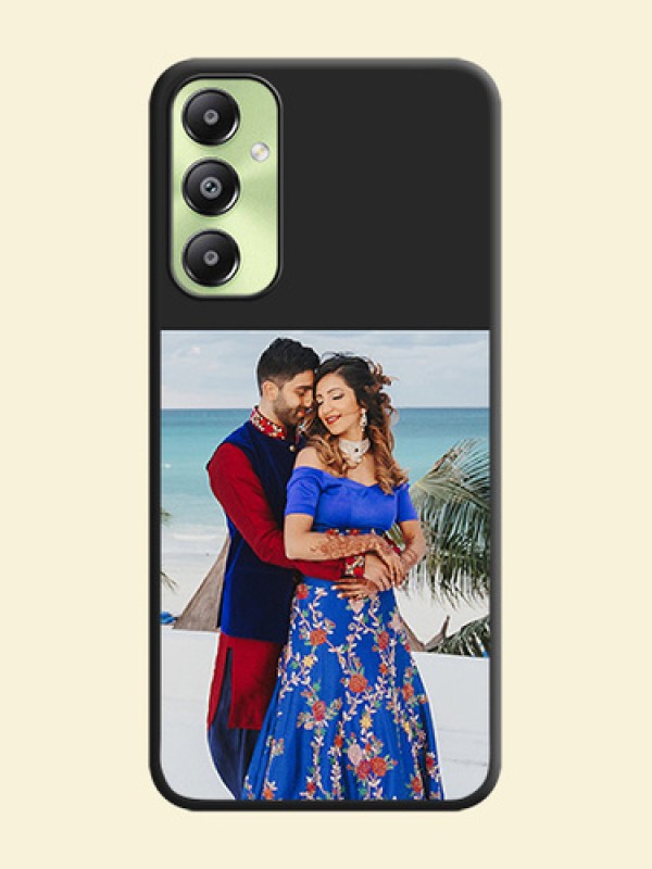 Image Upload With Space Black Color On Custom Soft Matte Mobile Back Cover - Samsung Galaxy A05S