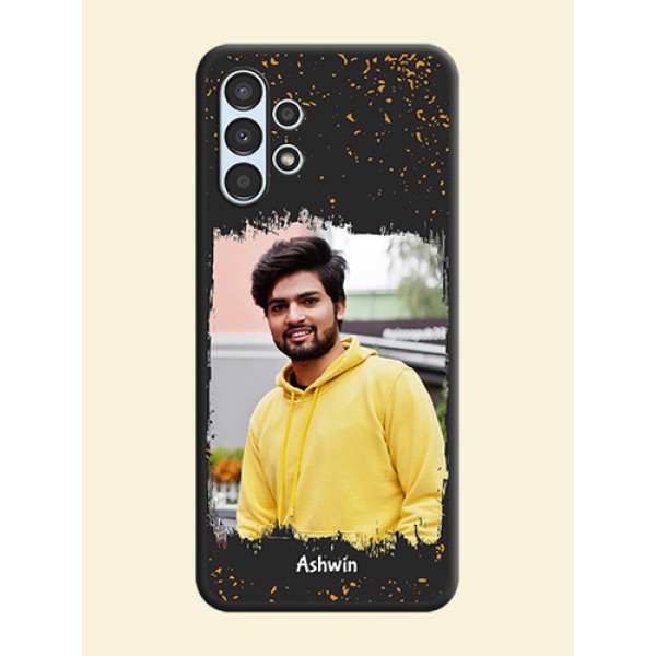 Spray Free Design on Photo on Space Black Soft Matte Phone Cover - Galaxy A13 Spray Free Design on Photo on Space Black Soft Matte Phone Cover - Galaxy A13