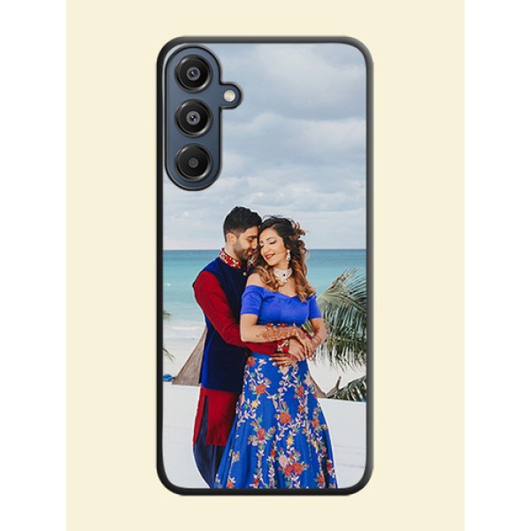 Full Single Pic Upload On Space Black Custom Soft Matte Mobile Back Cover - Galaxy A16 5G Full Single Pic Upload On Space Black Custom Soft Matte Mobile Back Cover - Galaxy A16 5G
