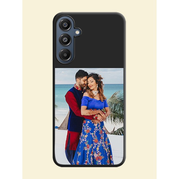 Image Upload With Space Black Color On Custom Soft Matte Mobile Back Cover - Samsung Galaxy A16 5G Image Upload With Space Black Color On Custom Soft Matte Mobile Back Cover - Samsung Galaxy A16 5G