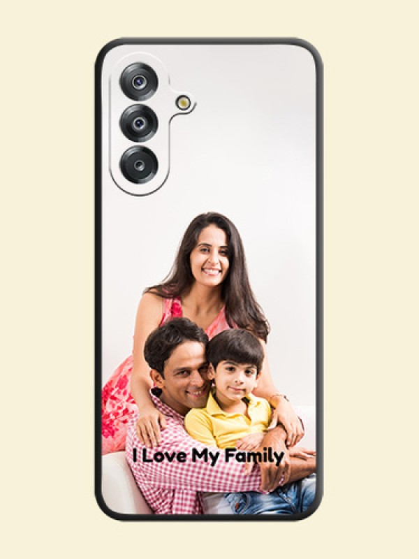 Full Single Pic Upload With Text On Space Black Custom Soft Matte Mobile Back Cover - Samsung Galaxy A17 5G