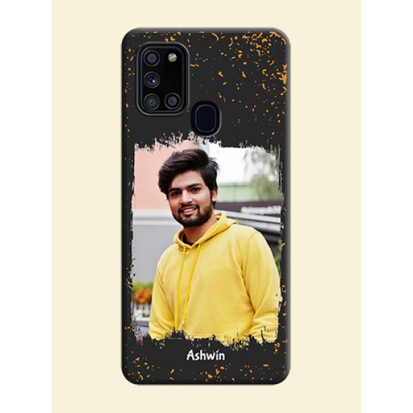 Spray Free Design - Photo on Space Black Soft Matte Phone Cover - Galaxy A21S Spray Free Design - Photo on Space Black Soft Matte Phone Cover - Galaxy A21S