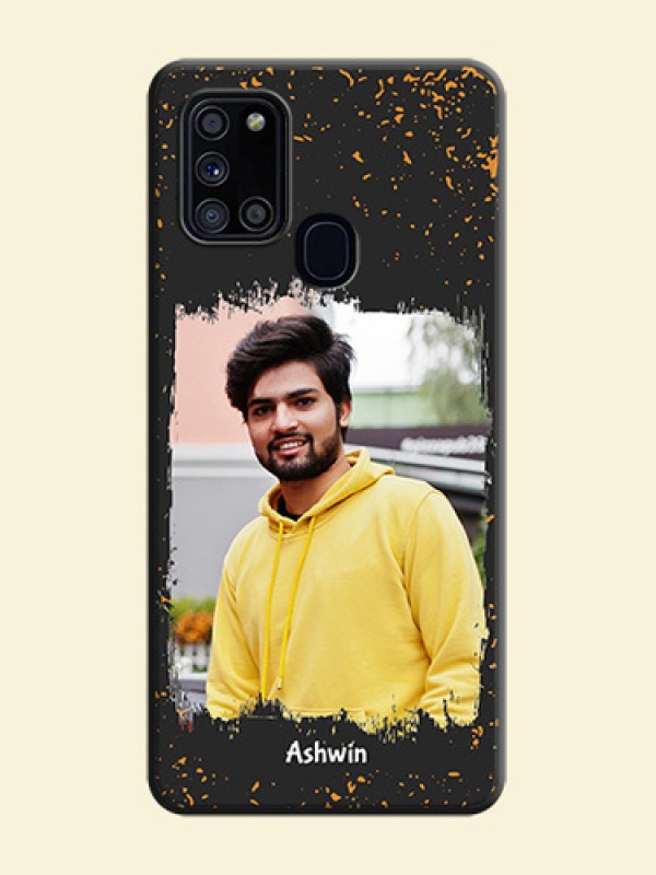 Spray Free Design - Photo on Space Black Soft Matte Phone Cover - Galaxy A21S