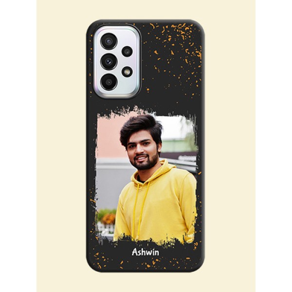 Spray Free Design on Photo on Space Black Soft Matte Phone Cover - Galaxy A23 Spray Free Design on Photo on Space Black Soft Matte Phone Cover - Galaxy A23