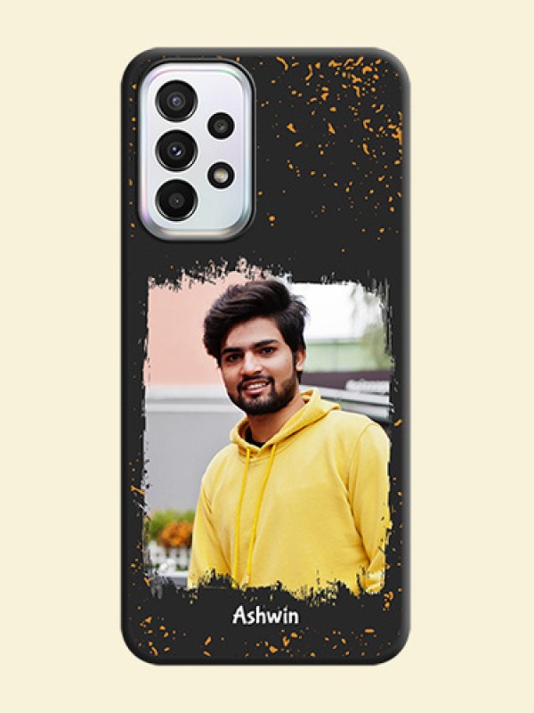 Spray Free Design on Photo on Space Black Soft Matte Phone Cover - Galaxy A23
