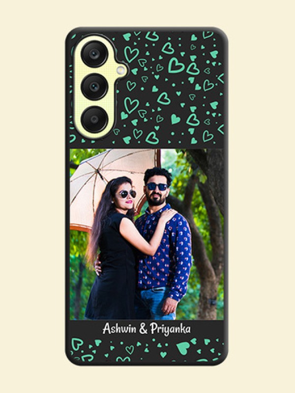 Sea Green Indefinite Love Pattern - Photo on Space Black Soft Matte Mobile Cover - Galaxy A25 5G