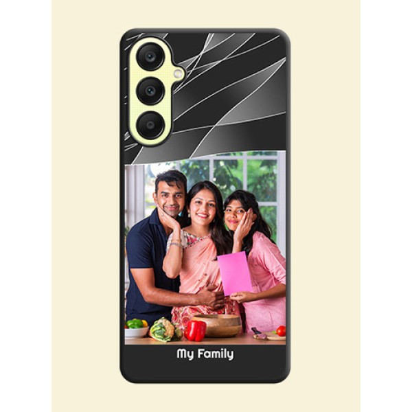 Mixed Wave Lines - Photo on Space Black Soft Matte Mobile Cover - Galaxy A25 5G Mixed Wave Lines - Photo on Space Black Soft Matte Mobile Cover - Galaxy A25 5G