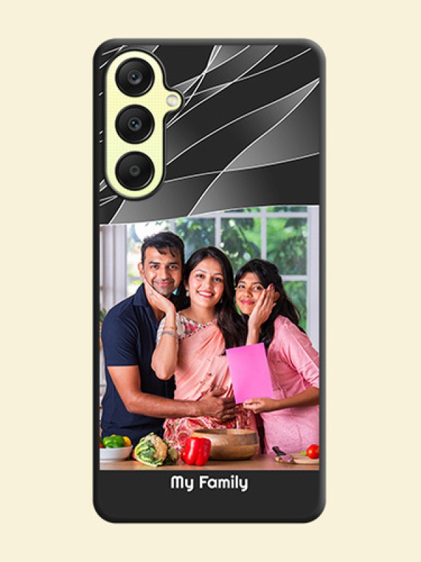 Mixed Wave Lines - Photo on Space Black Soft Matte Mobile Cover - Galaxy A25 5G