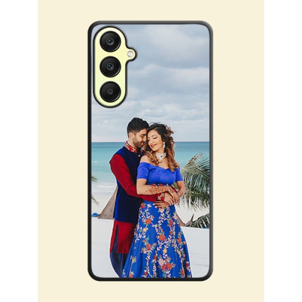 Full Single Pic Upload On Space Black Personalized Soft Matte Phone Covers - Galaxy A25 5G Full Single Pic Upload On Space Black Personalized Soft Matte Phone Covers - Galaxy A25 5G