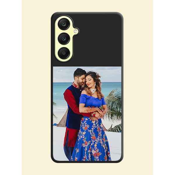 Image Upload With Space Black Color On Custom Soft Matte Mobile Back Cover - Samsung Galaxy A25 5G Image Upload With Space Black Color On Custom Soft Matte Mobile Back Cover - Samsung Galaxy A25 5G