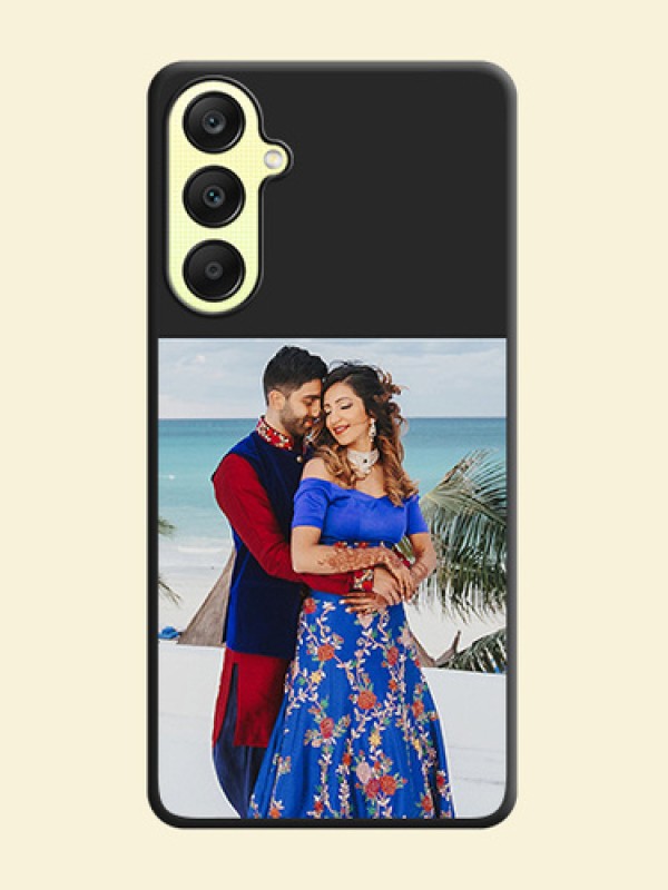 Image Upload With Space Black Color On Custom Soft Matte Mobile Back Cover - Samsung Galaxy A25 5G