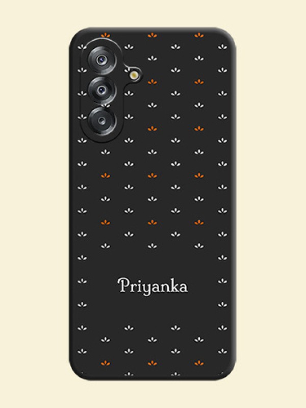 Simple Pattern With Custom Text On Space Black Custom Soft Matte Mobile Back Cover - Samsung Galaxy A26 5G